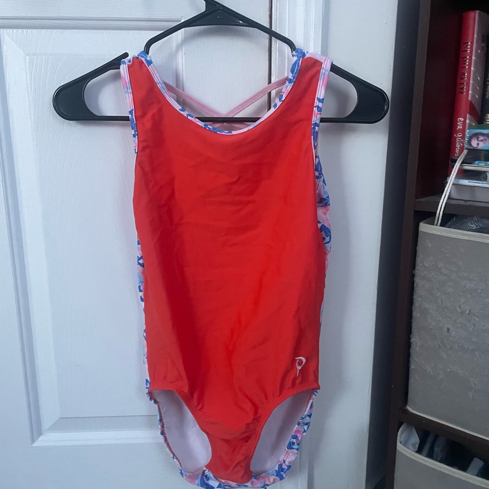 Rare Orange Fox Plum Practicewear Flipside Leotard for Gymnastics and Dance